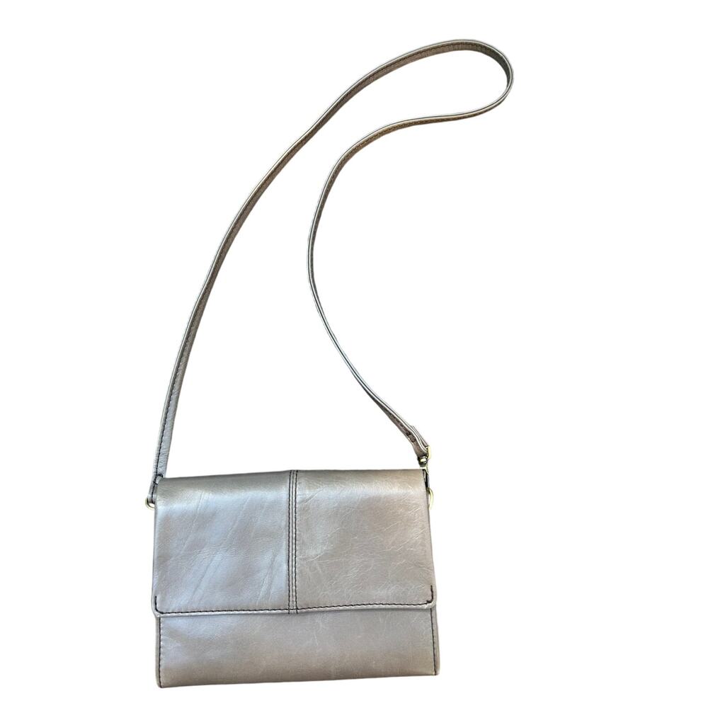 HOBO International Crossbody Taupe Travel Purse 7" x 5"